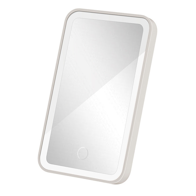 Espejo de auto con luz para maquillar