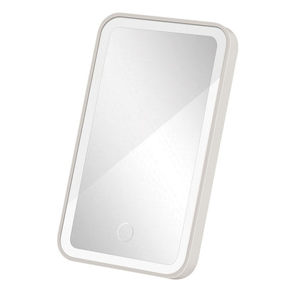 Espejo de auto con luz para maquillar